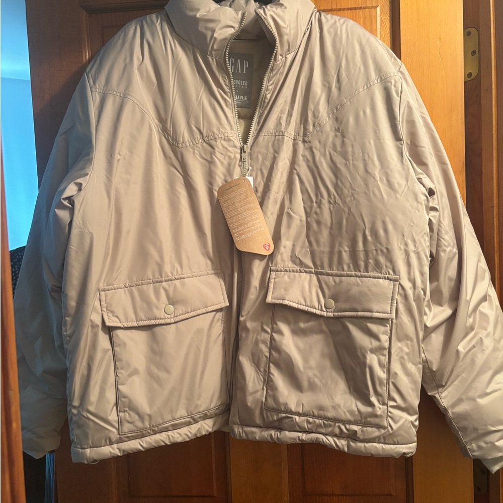 GAP Light Gray Quilted Jacket